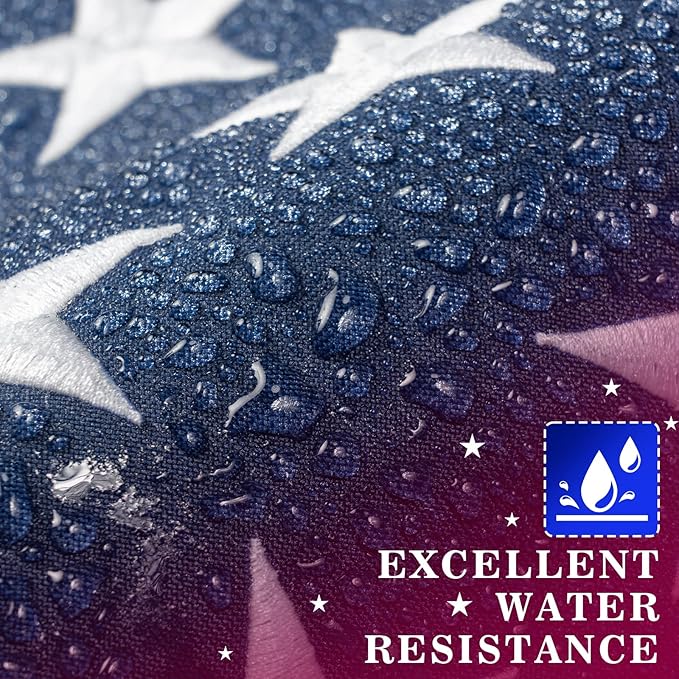 High Wind American Flag for Outdoor 8x12 Ft - Heavy Duty Allegiance US Flag with Embroidered Stars, Sewn Stripes & Brass Grommets All Weather Fade Resistant for Outside Use
