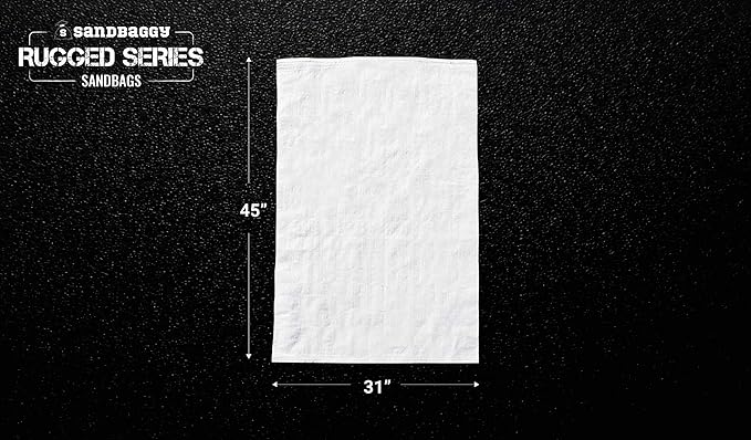 Sandbaggy Large Sandbags - Size: 31" x 45" - Thick Heavy Duty Contractor Bags, Heavy Duty Garbage Bags, Dumpster Bag, Construction Trash Bags, Contractor Bags 6 mil (1)