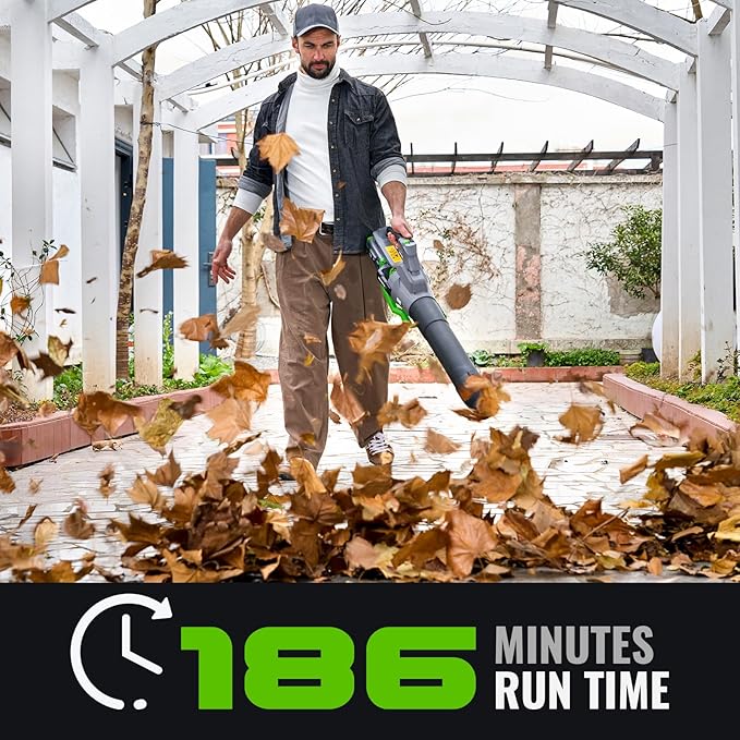 60-Volt Lithium-ion Cordless Leaf Blower with 5.0Ah Battery and Charger 810 CFM Variable-Speed