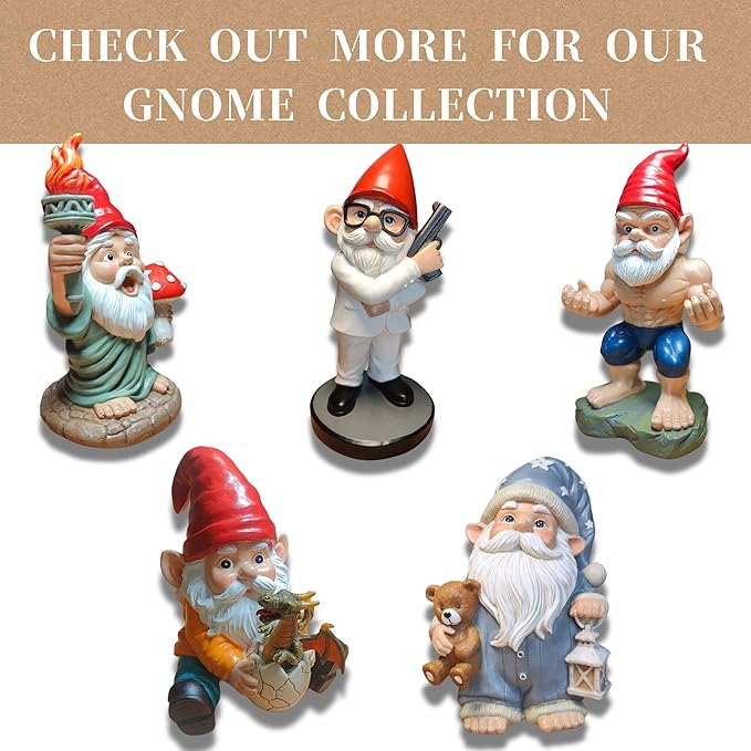 Zen Garden Gnome Statue, 7.5" Meditating Yoga Gnome, Outdoor Indoor Figurine for Patio Lawn Yard, Handcrafted Peaceful Meditation Sculpture, Unique Home Decoration Gift for Women Men