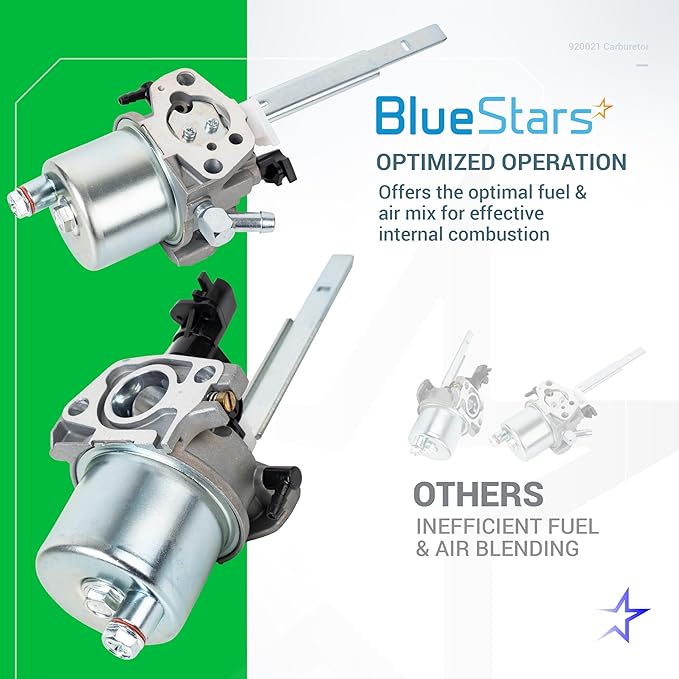 BlueStars 920021 Carburetor - For Ariens Sno-Tek 920404 920402 920022 920024 920025 920406 938034 920403 Snowblower LCT StormForce 208cc 03121 03122 13141 13142 Engine Part 20001368 20001027 585020402
