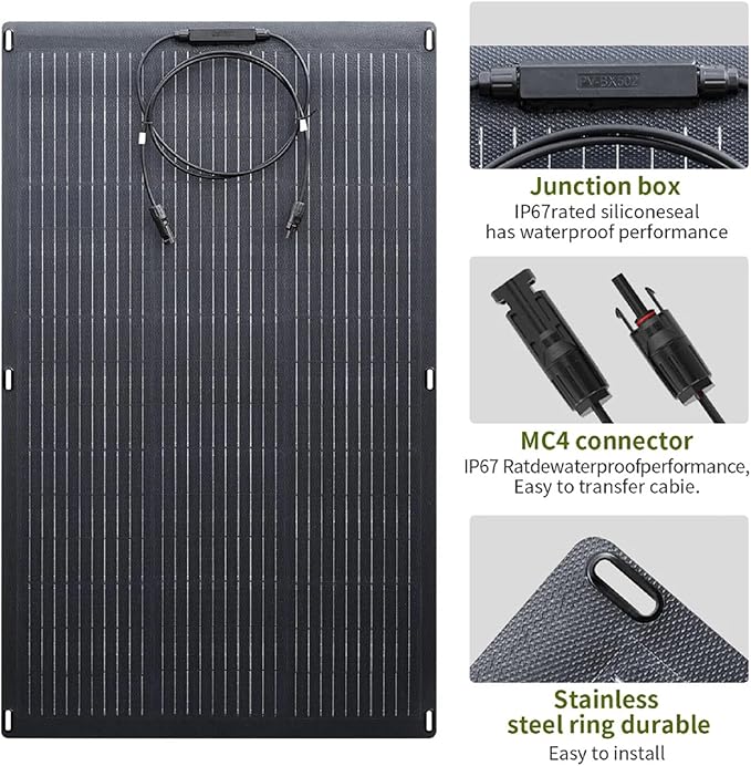 ALLPOWERS Foldable Portable Solar Panels (100W Solar Panel)