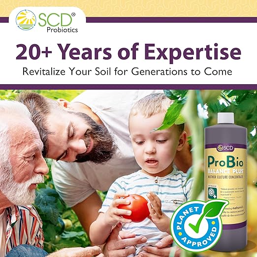 ProBio Balance Plus - Make 20X More Soil Conditioner, Super Concentrate of Effective Beneficial Microorganisms & PNSB Phototrophs - OMRI Listed for Organic Farm Lawn Garden - 1 Liter (4 Pack)
