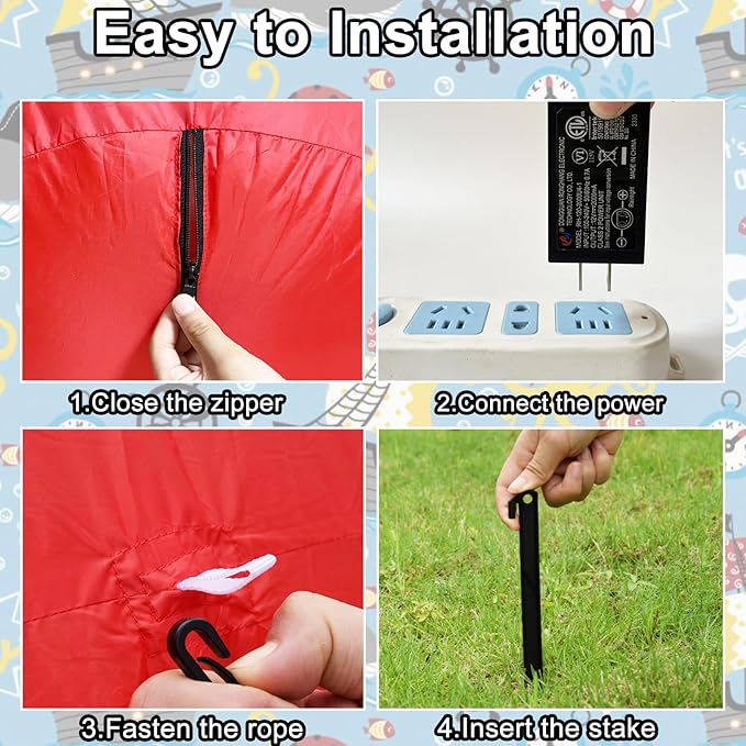 9.2 FT Inflatables Lying Gingerbread Man Outdoor Decorations, Blow Up Giant Inflatables Sleeping Gingerbread Man with LED Lights for Eaves Roof Lawn Xmas Winter Party Holiday Indoor & Outdoor Decor