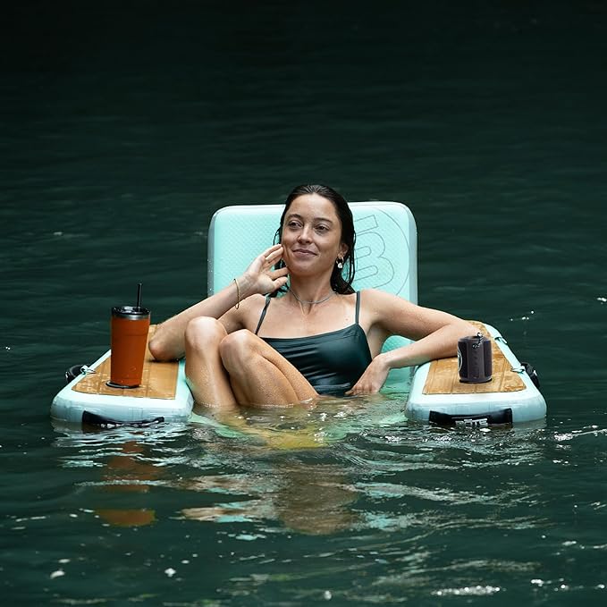 BOTE Hangout Suite Floating Chair, for Pool Beach Lake Boat Float, Adults Family Friendly, 4FT Multiple Colors, 1 Pack, Includes Mesh Carry Bag for Travel