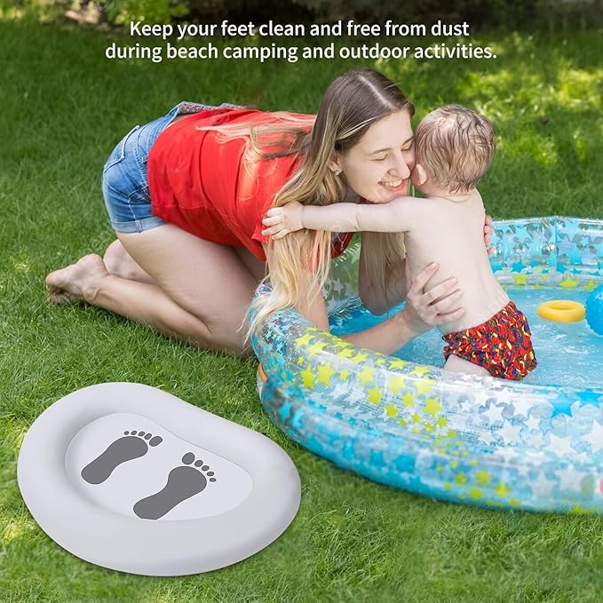 Inflatable Pool Foot Bath Basin, Foot Soaking Bath Basin Foot Bath for Pool Entry Ladder, Pool Foot Wash Basin for Above Ground Swimming Pools Hot Tub Spas, Pool Accessories