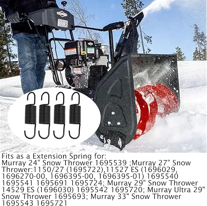 Snowblower Extension Spring 1736469YP Spring Replaces Murray 165X112 165X112MA 1736469 722423 Simplicity Snapper (4 pcs)