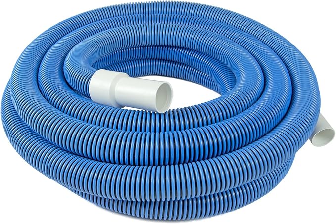 Poolmaster Manual Pool Vacuum Hose – 40 Ft x 1-1/2” for Inground & Above Ground Pools – Not for Automatic Cleaners – Kink-Free, Heavy Duty Pool Cleaner Hose with Swivel Cuff – Made in USA