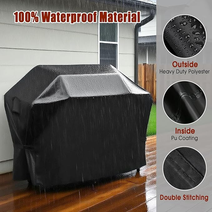 Grill Cover for 51 Inch Charbroil Performance Series Griddle, Waterproof Outdoor Griddle Cover for Char Broil 4 Burner Propane Gas Grill - 51 x 23 x 42 Inch