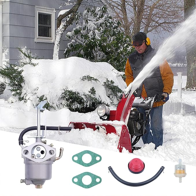 Adefol 418ZR Snow Blower Carburetor Fuel Filter Line Parts for Stens 520-876 Toro 119-1980 Power Clear 180 418ZE PC180 38272 38273 38282 38283 180 Snowthrower