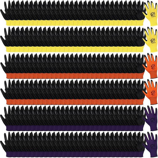 Gardening Gloves for Men Women Breathable Rubber Coated Working Gloves for Gardening, 9.1 Inch