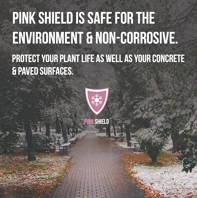Peach Country Pink Ice Melt -25°F Effective, Eco-Friendly De-Icer, Fast-Acting Granules for Driveways, Walkways & Entryways, 45 lb Pail
