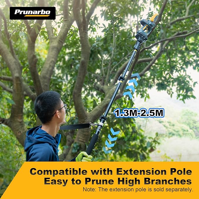 Mini Chainsaw 8 Inch Cordless Hand-held Electric Chain Saw Compatible with Makita 18V Battery Power Pruner Auto Oiler for Tree Wood Cutting Trimming Pruning, PR-E8-Body Only (Battery not included)