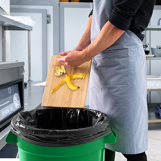 PRO&Family 20 Gallon Trash Can with Lid Round Ingredient Storage Containers Recycling Bin Kitchen Garbage Can Office Garbage Can Trash Barrel Plastic Barrel Yard Waste Bin Outdoor Trashcan (2, Green)