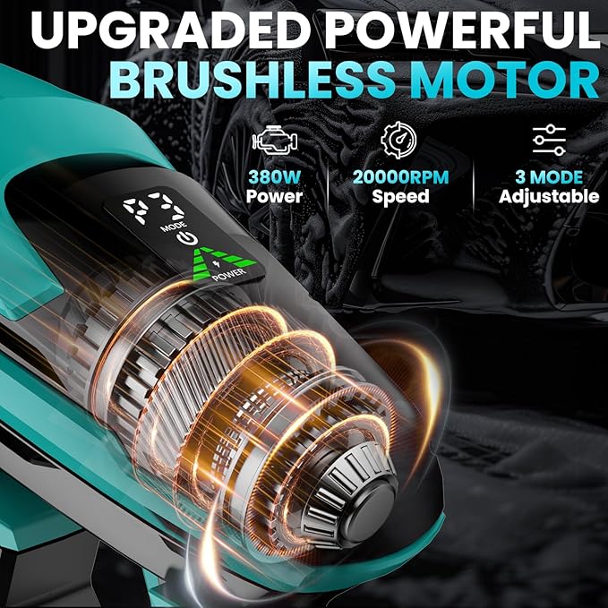 Cordless Pressure Washer for Makita 18V Battery, 800 PSI Portable Handheld Power Washer with Brushless Motor, 6-in-1 Nozzle, 3 Level Adjustable for Car Yard Fence Wall Cleaning (Battery Not Included)