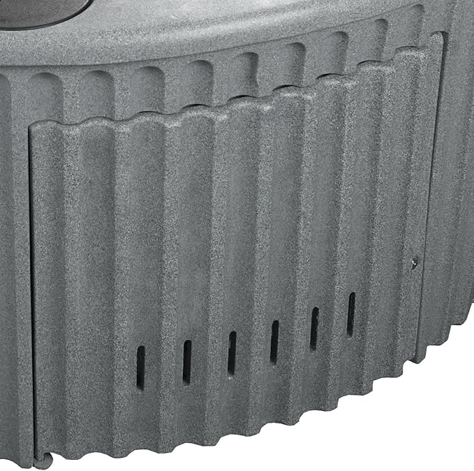 Essential Hot Tubs, Arbor Hot Tub, Arrives with Free Insulated Cover, Gray Granite, Seats 6, Plug into Standard Outlet (120 Volts), Hydrotheraphy 2025, Made in USA