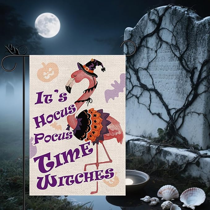 Seasonal Garden Flags Funny Flamingo Flags Double Sided Flag Seasonal Set of 11 Holiday Christmas Gifts Farmhouse Indoor Outdoor Yard Lawn Decorations 12.5x18 Inch