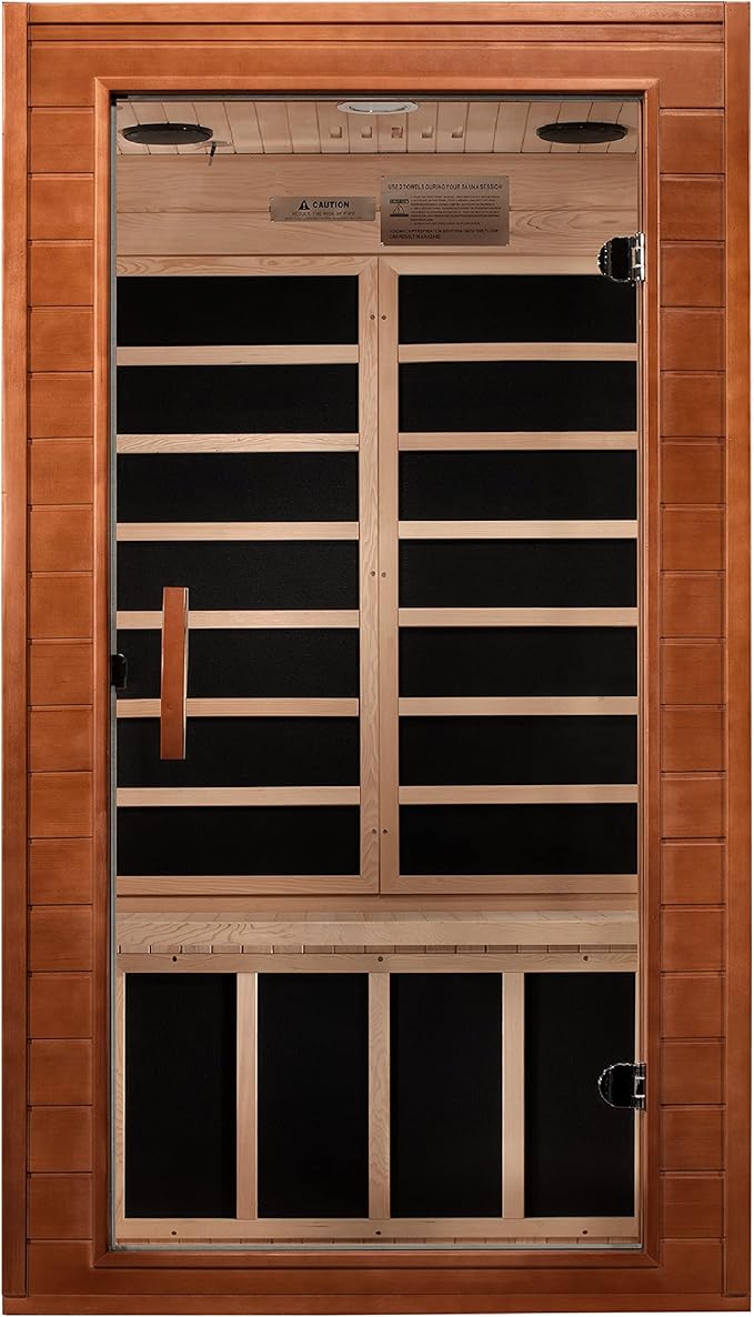 Dynamic Avila DYN-6103-01 Elite Ultra Low EMF (Under 3 MG) FAR Infrared Sauna - Curb Side Delivery
