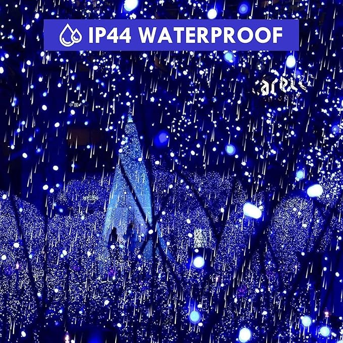 BHCLIGHT Extra-Long Blue Christmas Lights Outdoor Indoor, 95FT 240 LED, Waterproof String Lights 13 Modes Tree Light for Thanks Giving Day Christmas Decor(Blue)