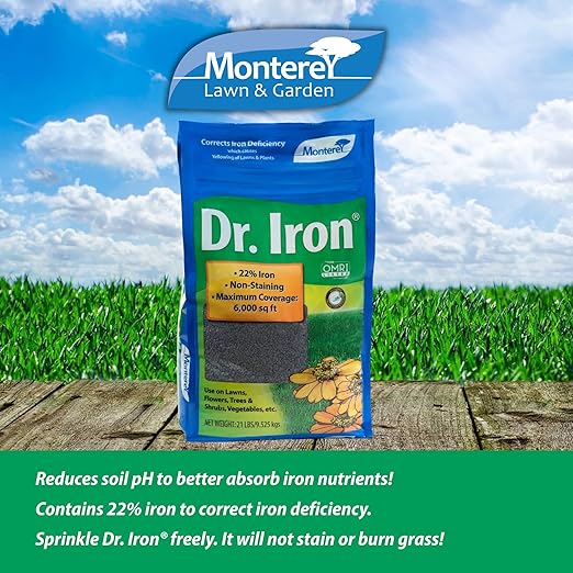 Monterey NLG7122 Dr Soil Acidifier Granules Iron and Elemental Sulfur Acidic Fertilizer, 21 lb, Brown/A