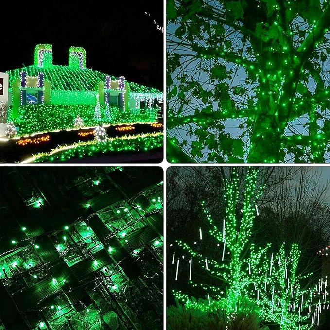 Connectable 240LED 95Ft 13Modes String Lights Indoor Outdoor | Extendable Green Wire Green Christmas Tree Lights with Timer | Twinkle Fairy Light Plug in for Xmas Tree Garden Decor(Green)