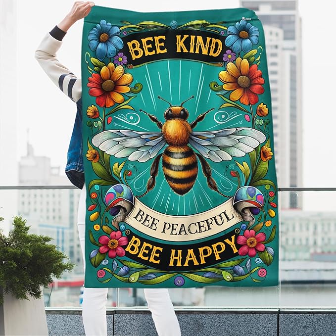 FLAGWIX Bee Decor American Flag - House American Flags for Outside 29.5" x 39.5" - Bee Gifts for Women Men, Hippie Gifts for Mom Grandma Animal Lovers, Yard Flags for Outside, Outdoor Decor for Patio