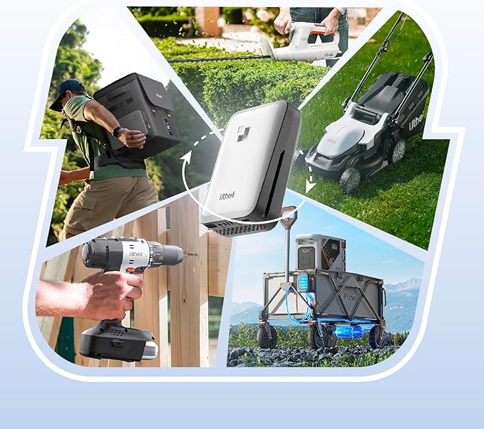 Litheli Cordless Snow Shovel, 40V 13'' Brushless Electric Snow Blower for Driveway, Battery Powered Snow Thrower, 2.5Ah Battery Included