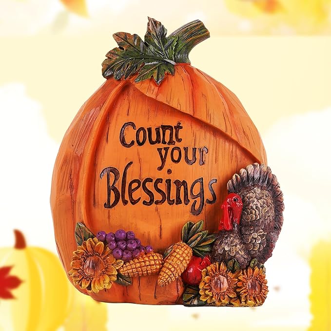 Topadorn Fall Pumpkin House Decor, Pumpkin Decorations Fall Decor for Home-Harvest Festivals & Parties