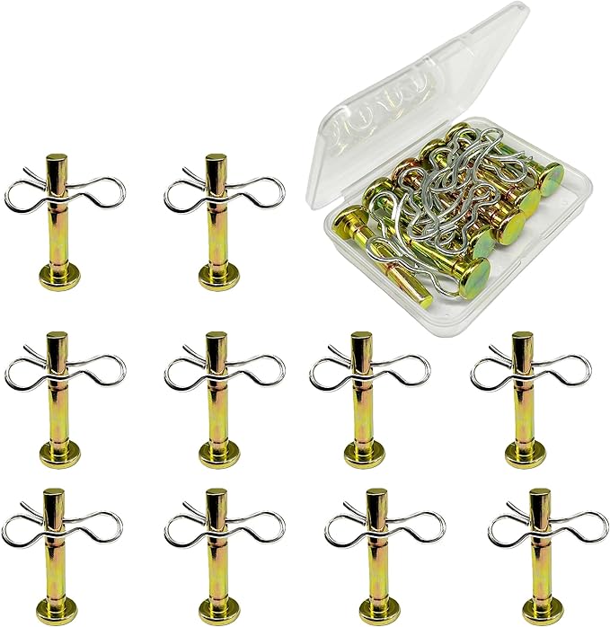 10 pcs Snowblowers Shear Pins Kit - Shear Pin 738-04124 738-04124A and Cotter Pin 714-04040 for MTD Troy-Bilt Snow Blowers