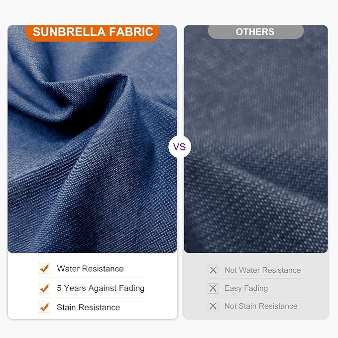 PURPLE LEAF 9' X 12' Cantilever Outdoor Patio Umbrella Large Heavy Duty 360° Rotation Double Top Offset Rectangular Umbrellas for Backyard Deck Pool, Spectrum Indigo