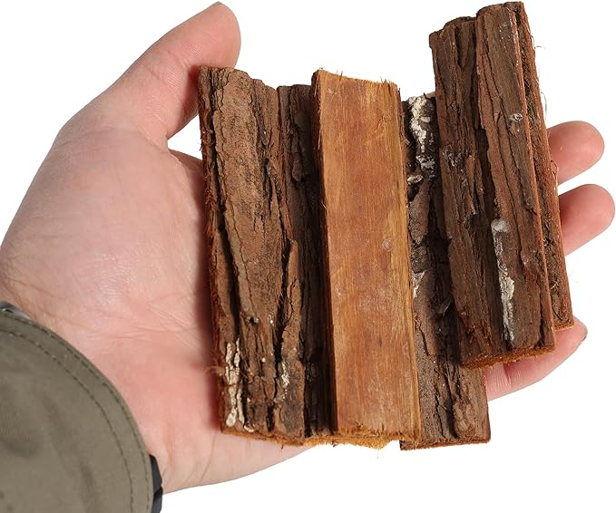 BYHER 4" Craft Sticks, 45Pcs Wooden Sticks for Crafts, Natural Wood Log Twigs for DIY Photo Props, School Projects, Card Making (Rustic)