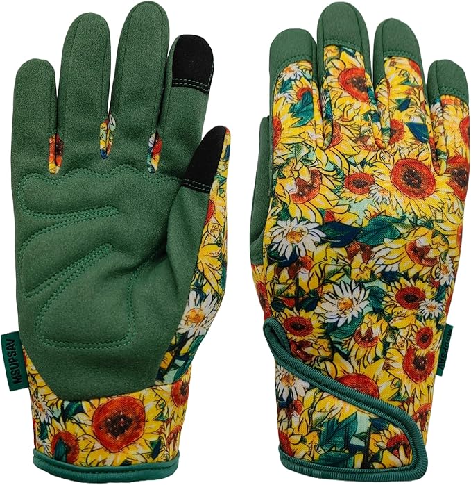 Thorn Proof&Puncture Resistant Gardening Gloves with Grip,Garden Gloves for Women, Leather Work Gloves,Gifts