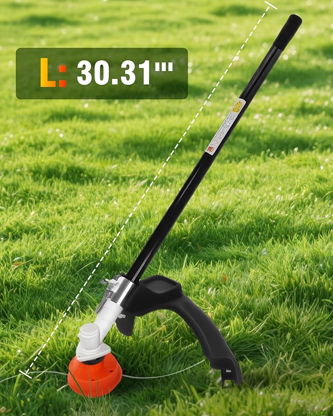 String Trimmer Attachment, 18-Inch Straight Shaft Head for Attachment Capable String Trimmers for More Brands of Powerheads