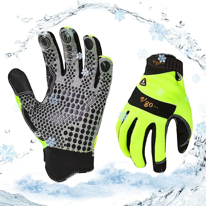 Vgo... 0°C/32°F Winter Men's Lightweighted Lined Work Gloves for Light Duty Works(SL7895FW)