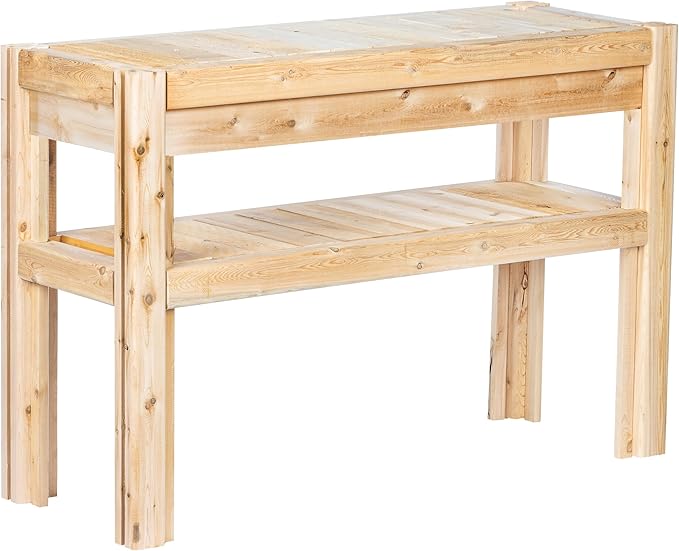 Greenes Fence Cedar Adjustable Storage Shelves, 44 in. x 16 in. x 30 in. - Made in USA with North American Cedar