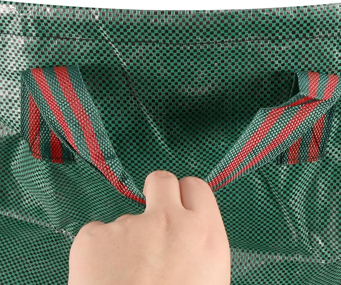 5 Packs 5 Packs 72 Gallon Reusable Yard Waste Bags, Leaf Collection Bags with Handles, Heavy Duty Camping Garden Waste Bags for Debris Leaves Grass