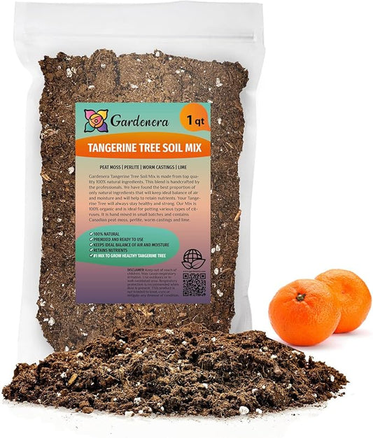 Premium Soil Mix for Tangerine Trees : The Perfect Recipe for Healthy Citrus Fruits - 1 Quart