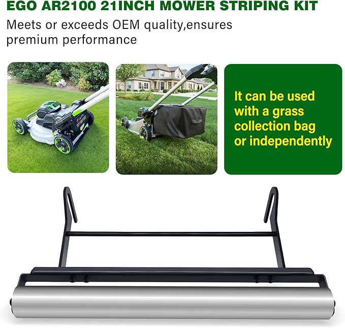 21inch Mower Striping Stainless Steel Kit Easy Install for EGO 21inch Walk Behind Mowers Instantly Upgrade Your Lawn to Professional Looking Stripes ﻿