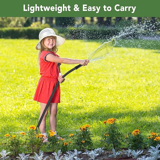 50ft Non-Expanding Garden Hose, Hose Pipe, Ultra-Light & Flexible Water Hose - Burst-Resistant, Kink-Free, High-Pressure, All-Weather Use for Lawns, Gardens, and Outdoor Cleanining (50ft)