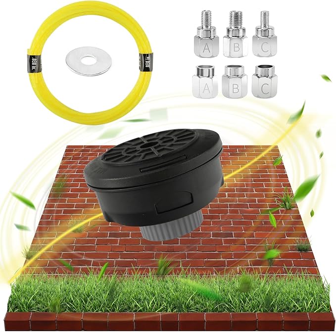 Quintillus H05 Weed Eater Head Universal Trimmer Head String Trimmer Head Bump Feed Weed Wacker Head Grass Trimmer Head Replacement for Weed Warrior, Echo, Husqvarna, Comes with .080 Trimmer Line