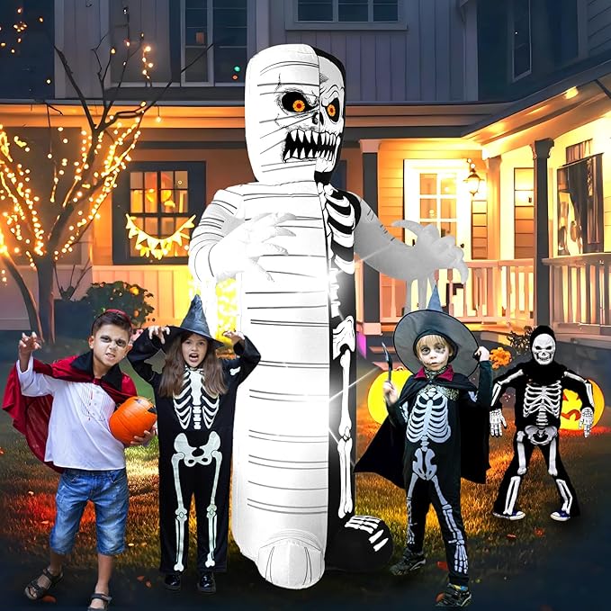 8FT Zombie, Halloween Outdoor Inflatable Decoration, with Built-in LED Lights, Suitable for Outdoor lawns, Gardens, terraces and Halloween Parties