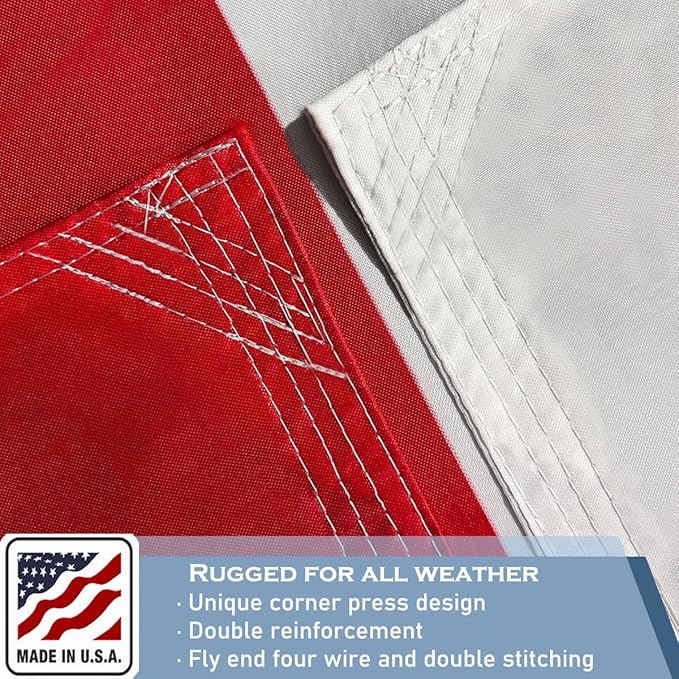 Texas State Flags 4x6 Outdoor Heavy Duty Double Sided Nylon Vivid Color Anti-Fading with 2 Brass Grommets for Home/Company/Indoor Outdoor Decoration