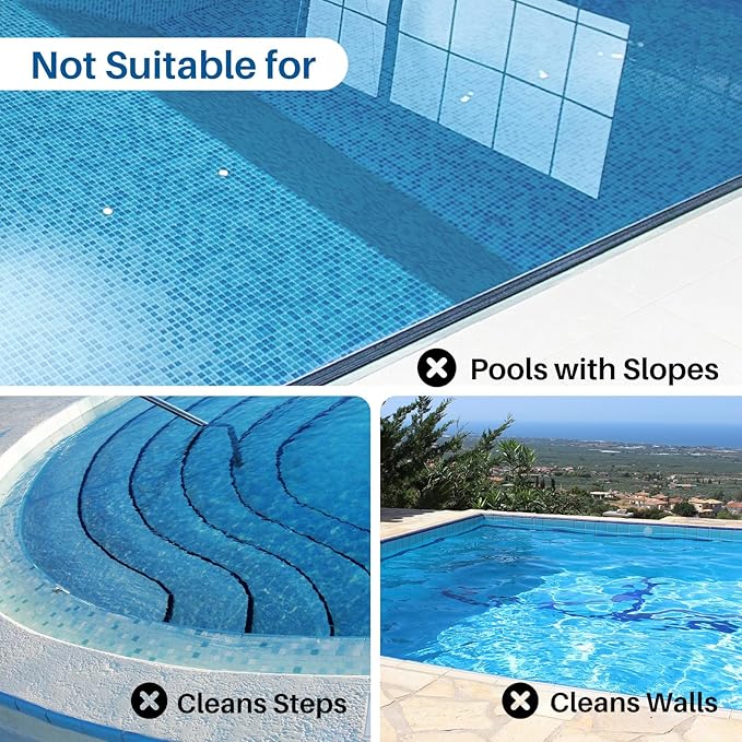 POOLPURE AquaGuard SE II Cordless Powerful Pool Vacuum (Dual Motors) 5000mAh Battery, 120-Min Non-Stop Clean Most Runtime per Dollar Auto-Clean for Flat Pools Up to 1000 Sq.Ft