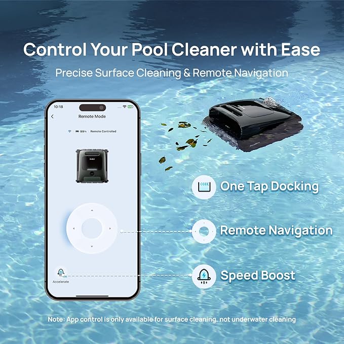 Beatbot AquaSense 2 Pro Cordless Pool Vacuum Robot, Unmatched 5-in-1 Cleaning, Surface Parking, Pool Skimmer with APP Control, Water Clarification, for Pools up to 3,875 Sq.ft – Emerald Green