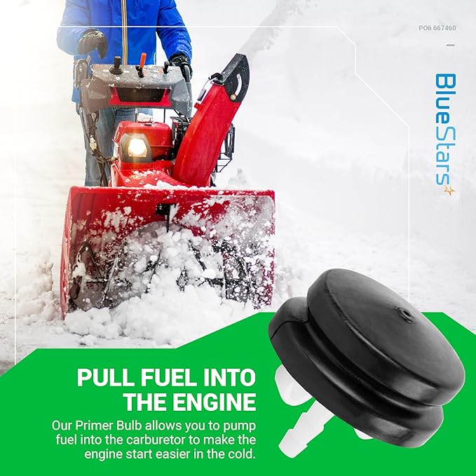 BlueStars 6 packs 66-7460 Primer Bulb - Compatible with Toro Lawn-Boy Replacement Stens 120-440 CCR-3650 CCR-1000 CCR-2000 FSL90-0071 Snowblower