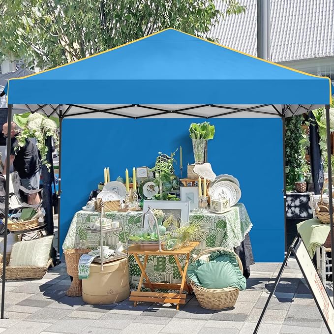 COBIZI Canopy Tent, 10x10 Pop Up Canopy Tent with Sidewalls and Roll-up Ventilated Windows with Mosquito net, Ez Outdoor Commercial Instant Gazebo Tent for Party Waterproof with Carrybag
