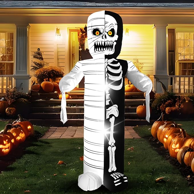 8FT Zombie, Halloween Outdoor Inflatable Decoration, with Built-in LED Lights, Suitable for Outdoor lawns, Gardens, terraces and Halloween Parties