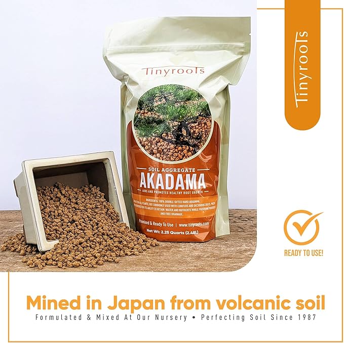 Akadama Bonsai Soil - 7mm Soil Size with Dust and Small Particles Removed
