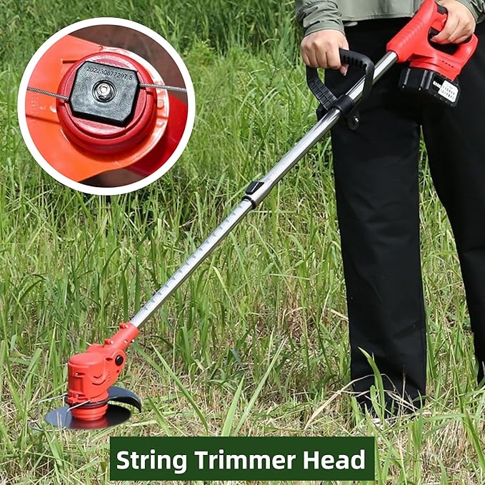 30Pcs String Trimmer Head,Universal Fit Fit String Trimmer Blade Replacement Head,Steel Wire Line Trimmer Spool Wire,Weed Wackers Attachment for Cordless Grass Trimmer Weed