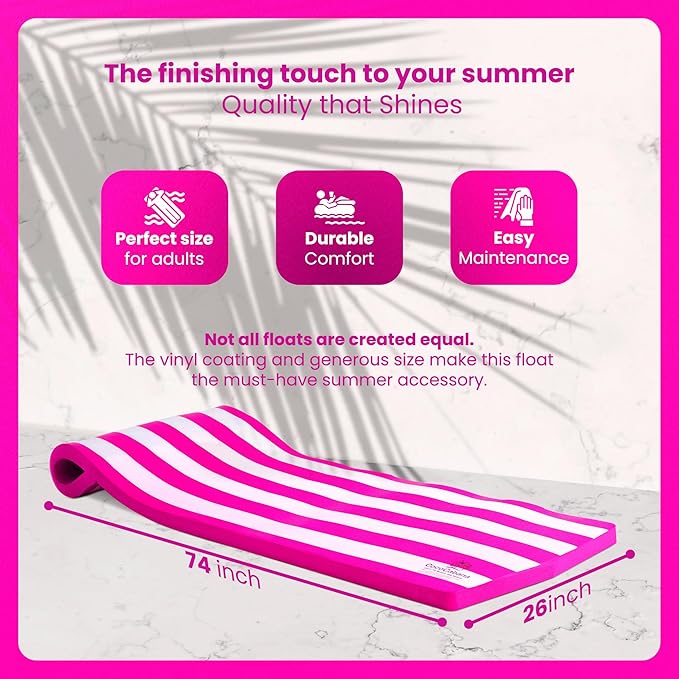 Cococabana 74 inch Foam Float for Pools & Lakes Vinyl Foam Pool Floats